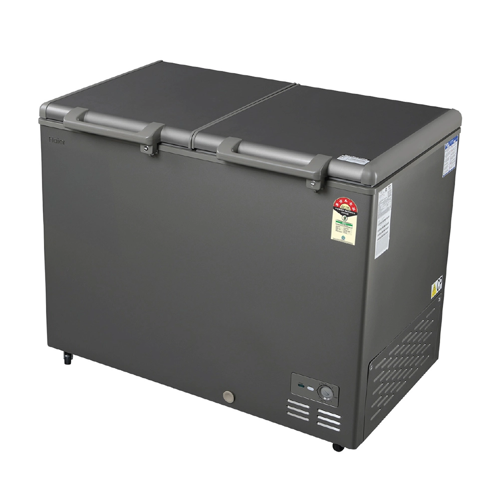 Haier 595 Ltr Double door- Embossed Titanium Grey colour Convertible Hard top Freezer